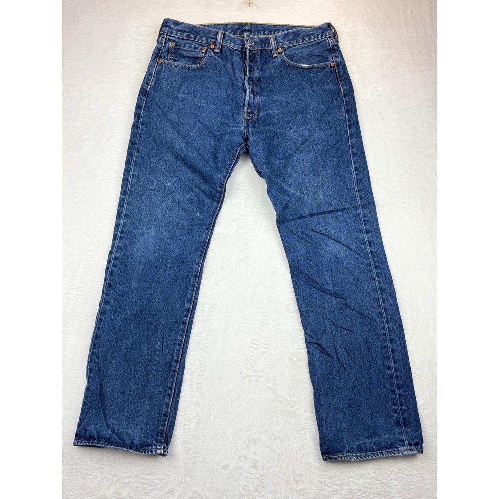 Levis 501 Mens 34x30 Jeans Vintage Style  Jeans Faded Distressed‎  Denim